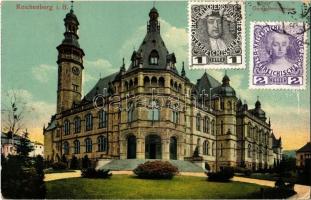 Liberec, Reichenberg in Böhmen; Gewerbemuseum / industrial museum. TVC card (EK)