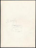 Hidvéghy Valéria (1914-2011) portréja, Várkonyi Fotóstúdiójában készült fotó, kis kopásnyomokkal, 23...