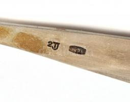 Ezüst (Ag) 6 db jelzett mokkás kanál díszdobozban 61 g