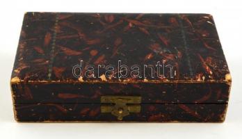 Ezüst (Ag) 6 db jelzett mokkás kanál díszdobozban 61 g