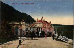 1910 Wien, Vienna, Bécs XIX. Schlosshotel Cobenzl / castle hotel, restaurant (EK)