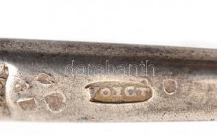 Antik ezüst (Ag) késbak. Buda, 1824, Jelzett, mesterjegyes. 29 g