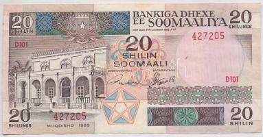 Szomália 1989. 20Sh T:I- fo.  Somalia 1989. 20 Shilling C:AU spotted Krause#33d