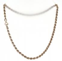 Ezüst (Ag) fonott nyaklánc, Jelzett 15,5 g