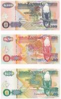 Zambia 1992. 20K + 2003. 50K + 2006. 100K T:I,I- Zambia 1992. 20 Kwacha + 2003. 50 Kwacha + 2006 100 Kwacha C:UNC,AU Krause#36,37d,38f