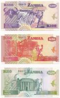 Zambia 1992. 20K + 2003. 50K + 2006. 100K T:I,I-
Zambia 1992. 20 Kwacha + 2003. 50 Kwacha + 2006 10...