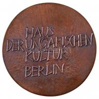 NDK 1983. "A Berlini Magyar Kultúra Háza" Br plakett eredeti tokban. Szign.: BI (108mm) T:...