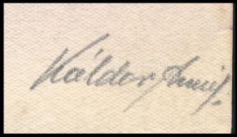 Káldor jelzéssel: Halász, akvarell, papír, 24×16,5 cm