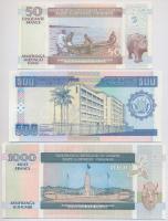Burundi 2007. 50Fr + 1995. 500Fr + 2000. 1000Fr T:I 
Burundi 2007. 50 Francs + 1995. 500 Francs + 2...