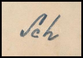 Schwott jelzéssel: Döntő megoldás. Ceruza, papír, 18×24 cm