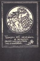 Grafikai tétel, össz. 4 db: Jelzés nélkül: Tempus est iocundum o virgines modo con gaudete vos iuven...