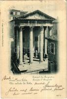 1901 Pola, Pula; Tempel des Augustus / Tempio dAugusto / Augustus templom / temple (EK)
