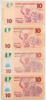 Nigéria 2006-2016. 10N (4xklfl) T:I 
Nigeria 2006-2016. 10 Naira (4xdiff) C:Unc
