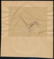 Jelzés nélkül: Aktok. Vegyes technika, papír, 9×5,5 és 11×14 cm között