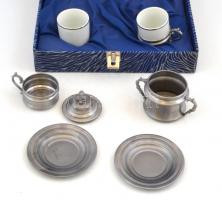 Ón és porcelán készlet díszdoboban