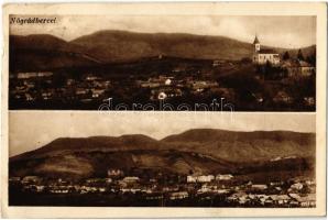 1938 Bercel, Nógrádbercel; látkép, kastély, templom. Hangya Szövetkezet kiadása (EK)