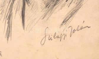 Szilágyi Jolán, Szamuely Tiborné (1895-1971): Ica. Ceruza, papír, jelzett, 29,5×21 cm