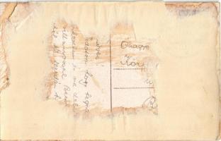 Pozsony, Pressburg, Bratislava; látkép, vár, rakpart, uszályok / general view, castle, quay, barges ...