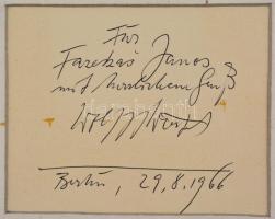 Wolfgang Würfel (1932-): Junge Liebe (Fiatal szerelem). Fametszet, papír, apró folttal, paszpartuban...