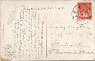 1919 Dévény, Theben a. d. Donau, Devín (Pozsony, Bratislava); "Luitpold" oldalkerekes vont...