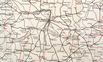 Magyarország forgalomban levő valamint építés és tárgyalás alatt álló vasutainak vázlatos térképe 19...