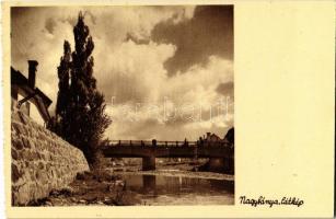 Nagybánya, Baia Mare; látkép, híd. Frankovits kiadása / general view, bridge - képeslapfüzetből / from postcard booklet