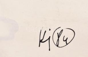 Ki (?) 84 jelzéssel: Tanulmányok. Tus, papír, 40×49,5 cm