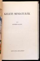 Homér Lajos: Keleti miniaturák. Ars Mundi VII. Bp.,1943, Officina. Fekete-fehér és színes illusztrációkkal. Kiadói félvászon kötés, kiadói sérült, ketté szakadt, hiányos papírborítóban, de belül jó állapotban.