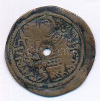 1172-1196. Rézpénz Cu III. Béla (2,36g) T:2,2- átlyukasztott Hungary 1172-1196. Copper Coin Cu Béla III (2,36g) C:XF,VF holed Huszár: 72., Unger I.: 114.
