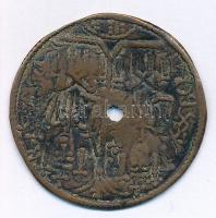 1172-1196. Rézpénz Cu "III. Béla" (2,36g) T:2,2- átlyukasztott
Hungary 1172-1196. Copper ...
