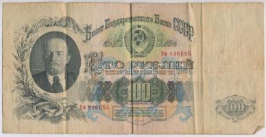 Szovjetunió 1947. 100R I. típus T:III-  Soviet Union 1947. 100 Rubles Type I. C:VG Krause#231