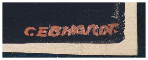 cca 1930 Gönczi-Gebhardt Tibor (1902-1994): Herkules gyomorkeserű, plakátterv, vegyes technika, papí...