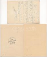 7 db második világháborús német katonai motívum képeslap: katonai repülők, NS (náci) propaganda / 7 ...