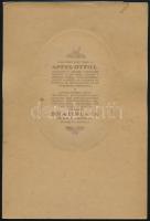 cca 1905 Hölgyportré, kartonra kasírozott fotó Apfel Otto L. műterméből, 14,5×10 cm