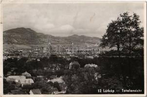 Beszterce, Bistritz, Bistrita; látkép, templom / Totalansicht / general view, church (gyűrődés / crease)