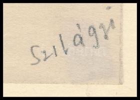 Szilágyi Jolán, Szamuely Tiborné (1895-1971): Női hátakt. Ceruza, papír, vékony kartonra kasírozva, ...