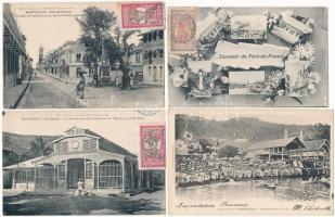 44 db RÉGI külföldi városképes lap: Martinique / 44 pre-1945 Martiniquen town-view postcards