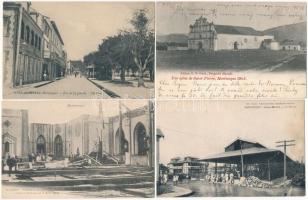 44 db RÉGI külföldi városképes lap: Martinique / 44 pre-1945 Martiniquen town-view postcards