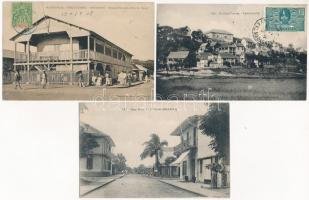 40 db RÉGI külföldi városképes lap: Madagaszkár / 40 pre-1945 Madagascarian town-view postcards