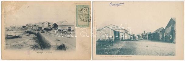 40 db RÉGI külföldi városképes lap: Madagaszkár / 40 pre-1945 Madagascarian town-view postcards