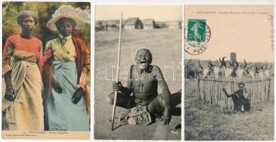 40 db RÉGI külföldi városképes lap: Madagaszkár / 40 pre-1945 Madagascarian town-view postcards