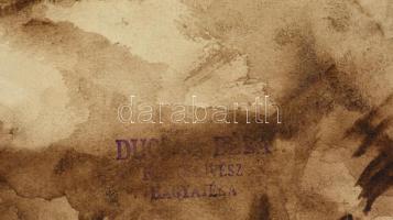 Ducsay Béla(1893-1967): Dombok. Akvarell, papír, jelzett, hagyatéki bélyegzővel, kartonra ragasztva,...