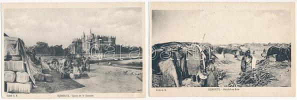 40 db RÉGI külföldi városképes lap: Dzsibuti  / 40 pre-1945 Djiboutian town-view postcards