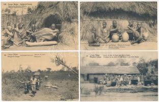40 db RÉGI külföldi városképes lap: Belga-Kongó / 40 pre-1945 Belgian Congo town-view postcards