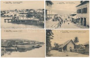 40 db RÉGI külföldi városképes lap: Belga-Kongó / 40 pre-1945 Belgian Congo town-view postcards