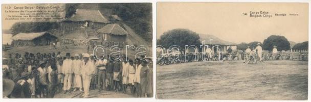 40 db RÉGI külföldi városképes lap: Belga-Kongó / 40 pre-1945 Belgian Congo town-view postcards