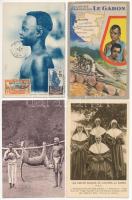 40 db RÉGI külföldi városképes lap: Gabon / 40 pre-1945 African town-view postcards: Gabon