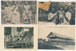 40 db RÉGI külföldi városképes lap: Gabon  / 40 pre-1945 African town-view postcards: Gabon