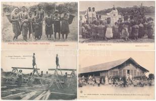 40 db RÉGI külföldi városképes lap: Francia-Kongó / 40 pre-1945 African town-view postcards: French Congo