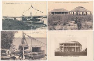 40 db RÉGI külföldi városképes lap: Francia-Kongó / 40 pre-1945 African town-view postcards: French ...